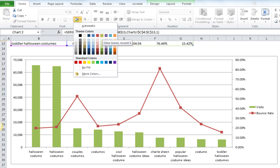 Change column color