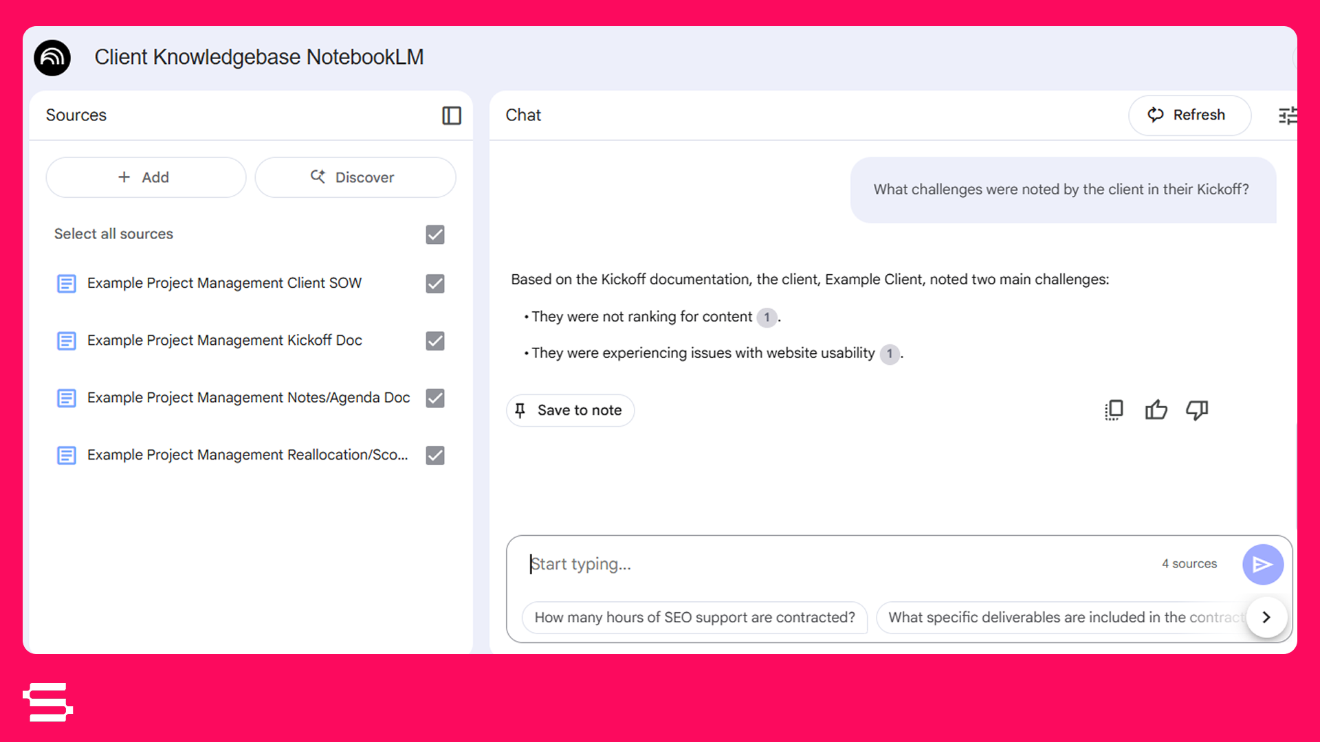 Keep up on Projects and Meetings with NotebookLM