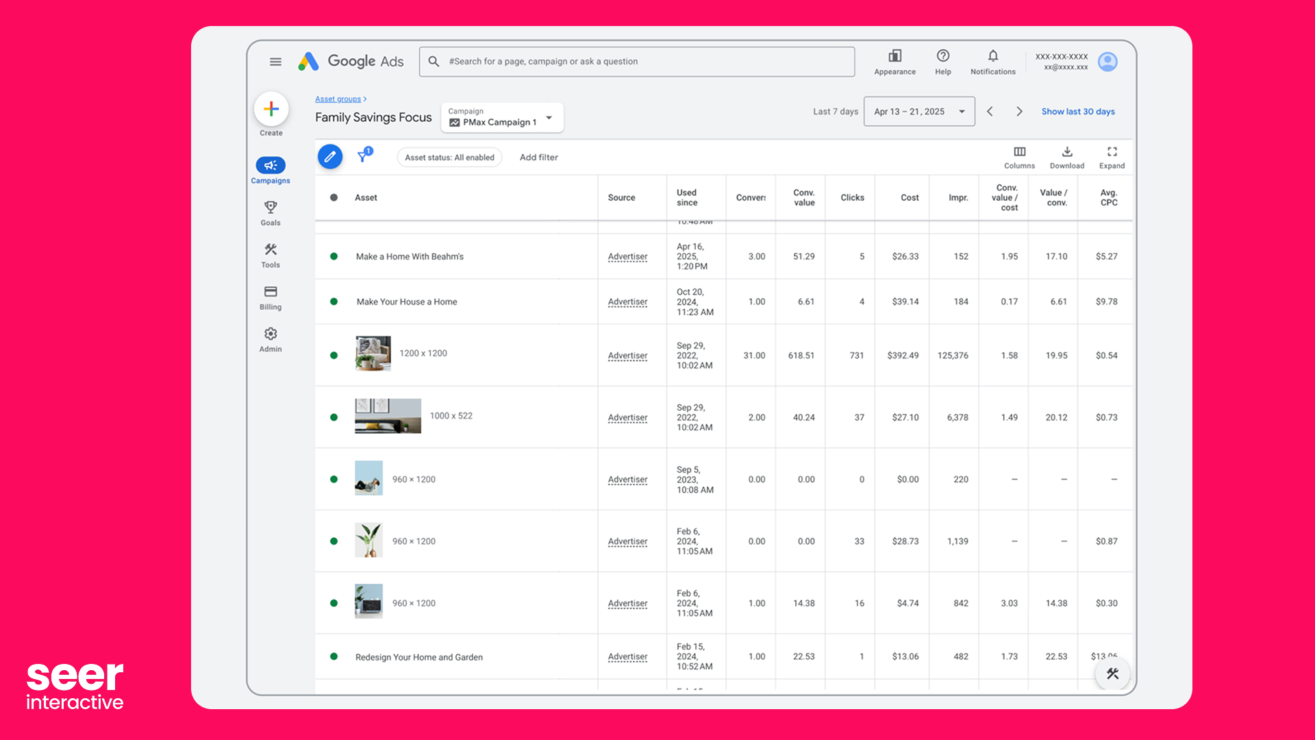 Performance Max Updates Asset Reporting