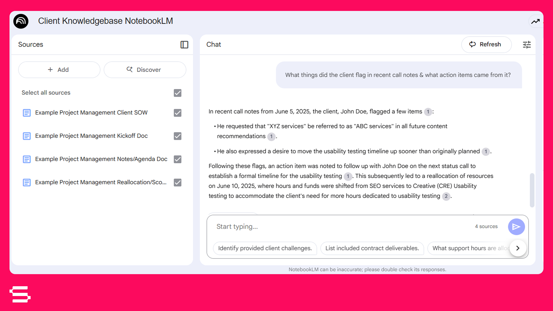 Track Preferences, Ideas and Feedback with NotebookLM