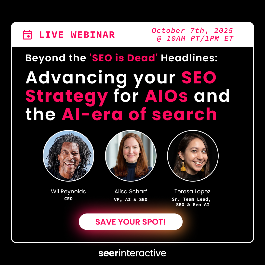Webinar: SEO is Dead, Again? Not so fast