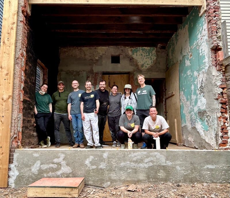 Seer team volunteering in the community